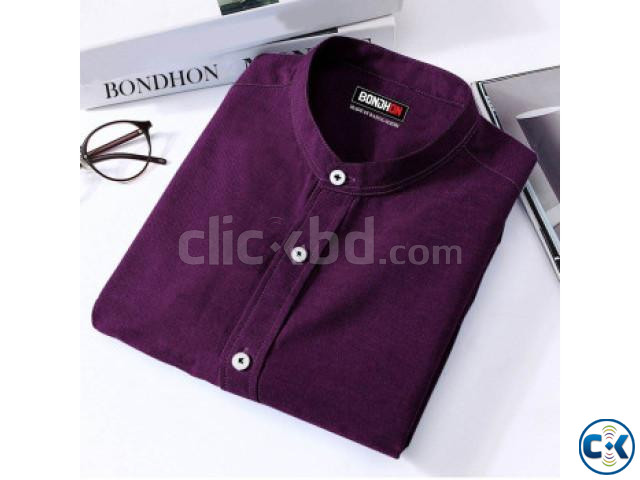 Men s Solid Colour Cotton Full sleeve Shirt large image 3