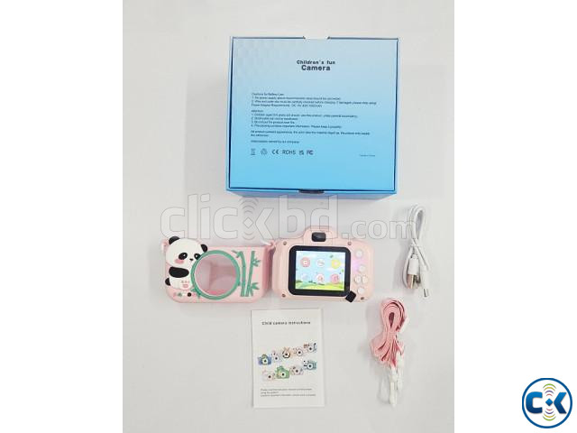 X28 Kids Dual Lens Digital Camera With Case Pink large image 2