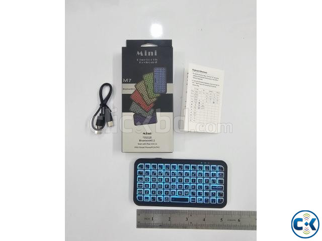 M7 Mini Bluetooth 5.2 Keyboard Colorful Light large image 3
