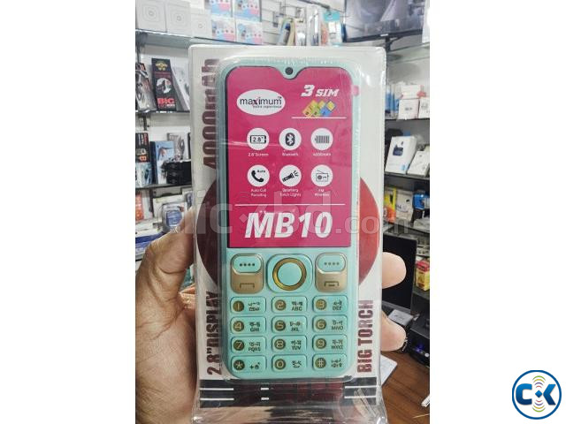 Maximum MB10 Button Phone Three Sim 4000mAh large image 2
