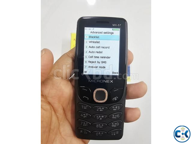 Micronex MX-57 Win Phone Metal Body Black large image 1
