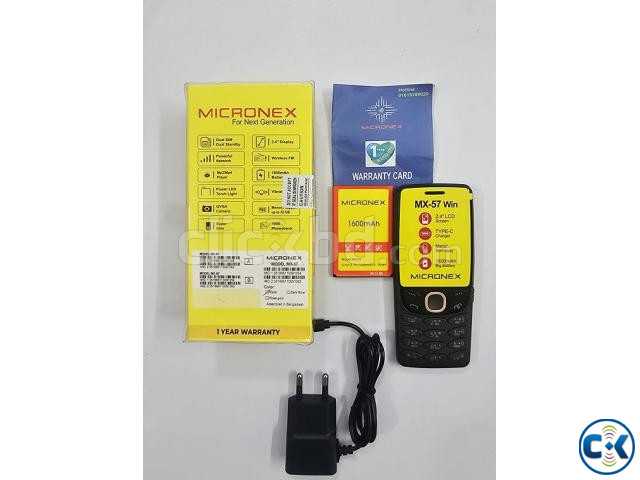 Micronex MX-57 Win Phone Metal Body Black large image 2