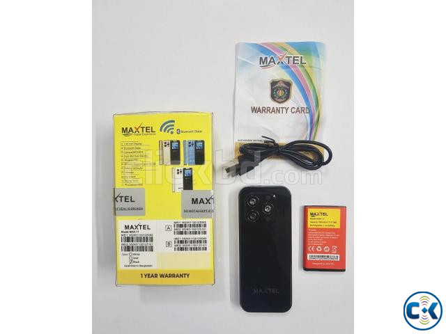 Maxtel Max-11 Mini Card Phone Black large image 1