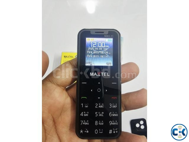 Maxtel Max-11 Mini Card Phone Black large image 4