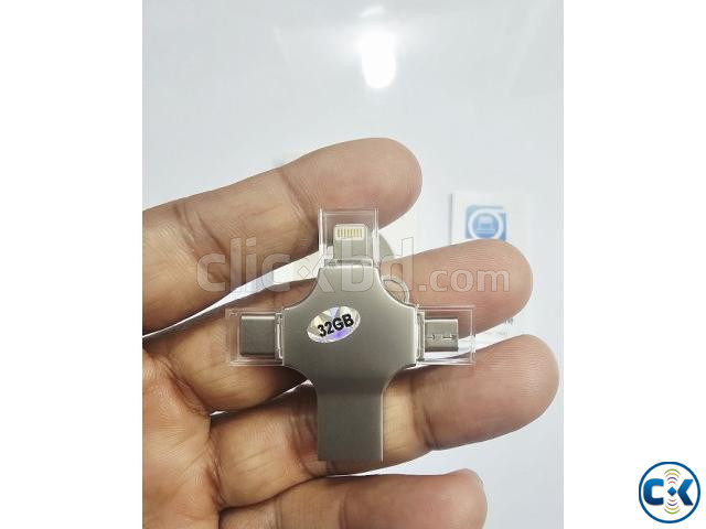 4 In 1 Flash Drive 32GB Metal Body large image 2