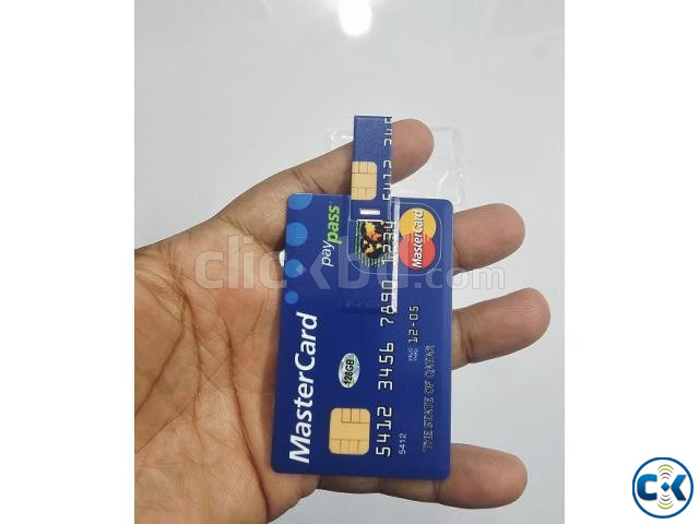 128GB Slim Credit Card Shape Flash Drive large image 4