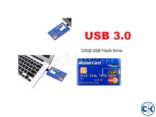Credit Card Shape 32GB USB Flash Drive Pendrive large image 1