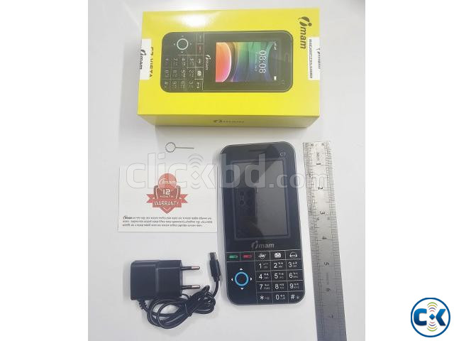 imam C7 Vista Button Phone 3.5 inch Display Gray large image 3