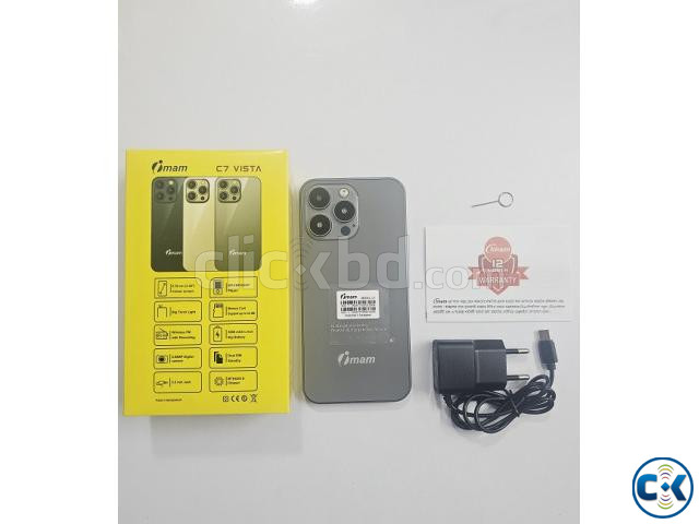 imam C7 Vista Button Phone 3.5 inch Display Gray large image 4