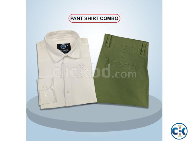 Premium Shirt Pant Combo Formal Casual Light Green D large image 1
