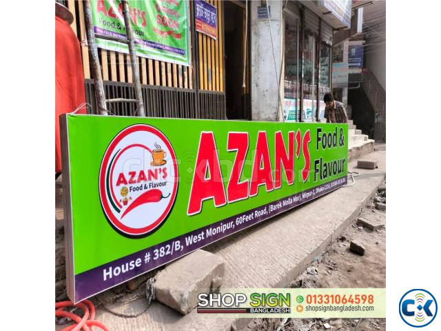 Pena Flex Lighting Sign Board Manufacturer in Dhaka large image 1