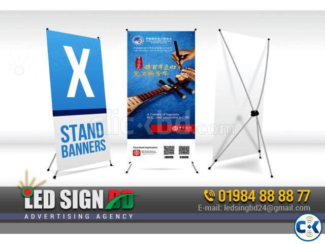 Best X Stand Roll up Banner X Banner and Pop up Stand Price large image 1