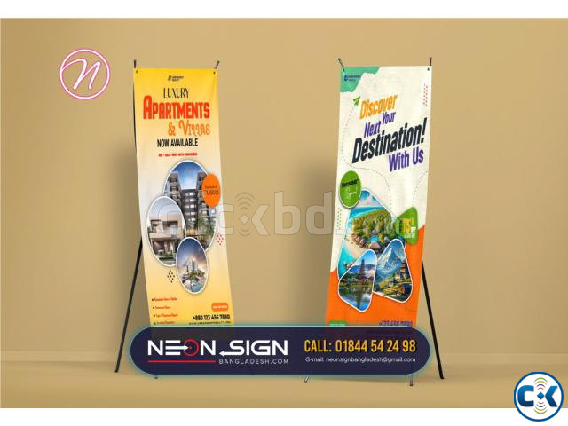 Best X Stand Roll up Banner X Banner and Pop up Stand Price large image 1