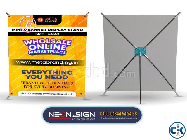 Best X Stand Roll up Banner X Banner and Pop up Stand Price large image 4