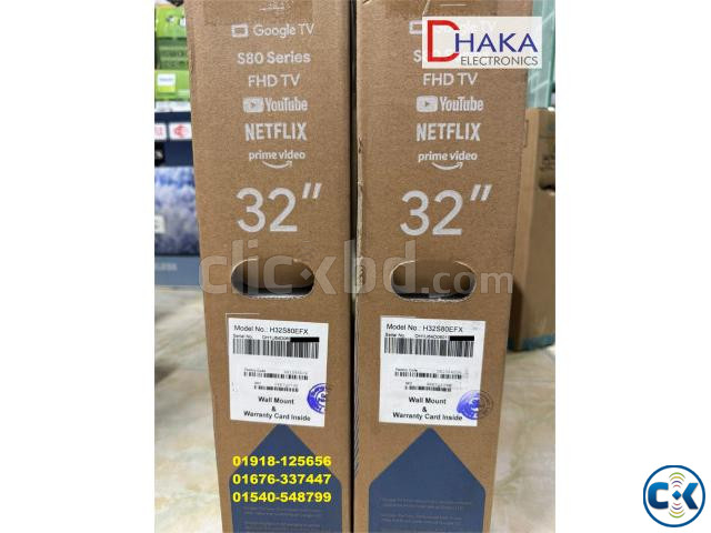 32 H32S80EFX QLED Google Android TV Haier large image 1