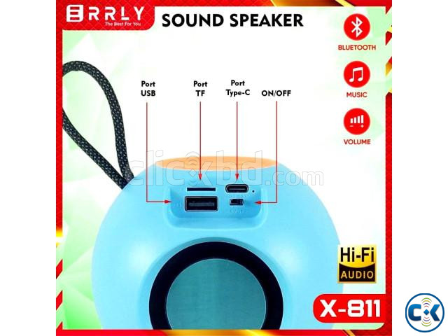 X811 Mini Portable Bluetooth Speaker With RGB Lighting large image 4