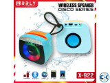 X922 Portable Bluetooth Speaker Featuring RGB Lighting Disc