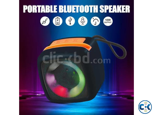 X922 Portable Bluetooth Speaker Featuring RGB Lighting Disc large image 2