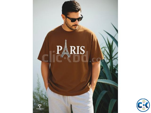 Drop Shoulder Tshirt with DTF Print large image 0