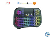 i10 Wireless Bluetooth Mini Keyboard Backlit 7 Color Dual Mo
