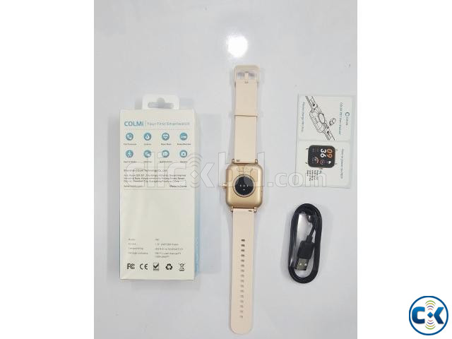 Colmi P81 Bluetooth Calling Smartwatch Gold large image 3