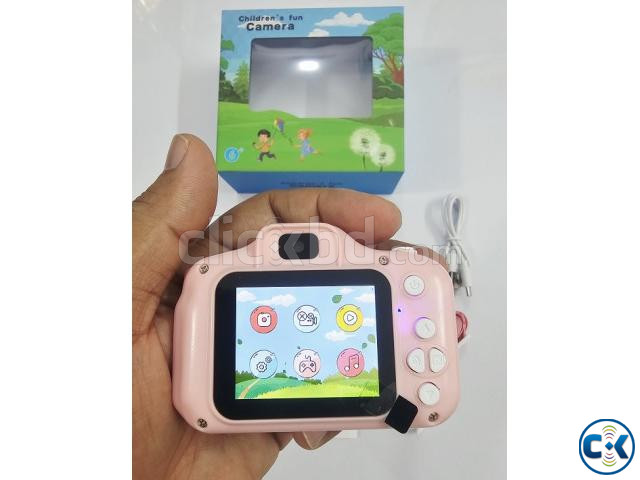 X28 Kids Dual Lens Digital Camera With Case Pink large image 4