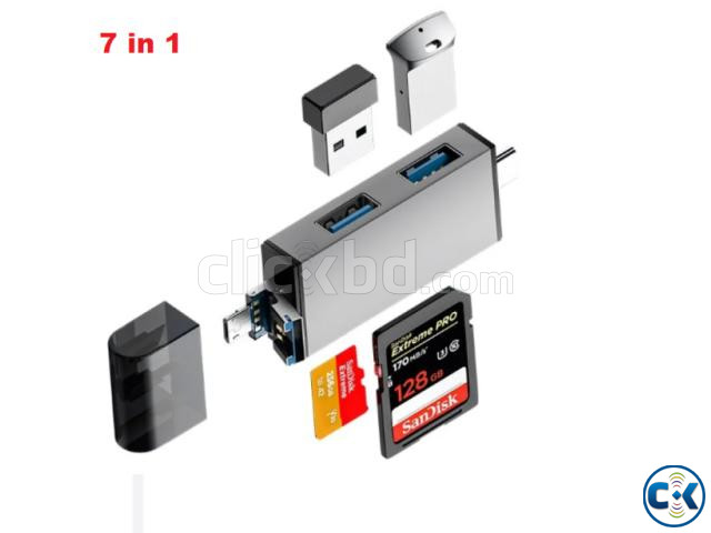 7 in 1 High Speed OTG Card Reader USB 3.0 large image 0