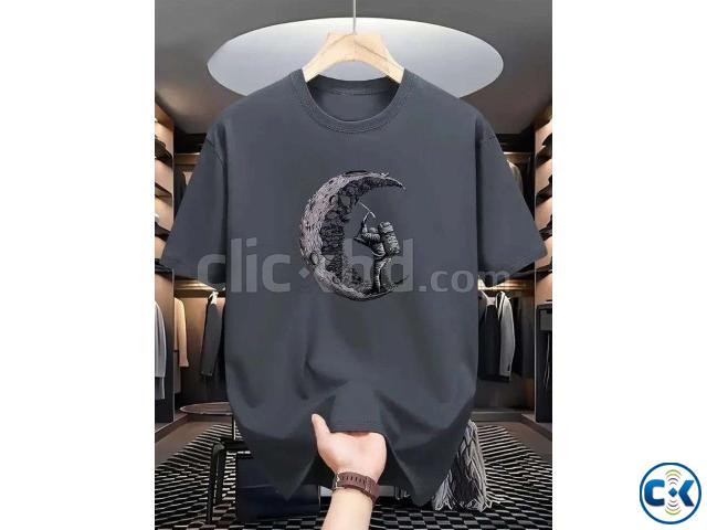 Drop Shoulder Tshirt with DTF Print large image 2