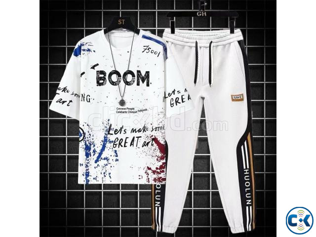 Premium Sportswear Casual Tracksuit Set large image 0