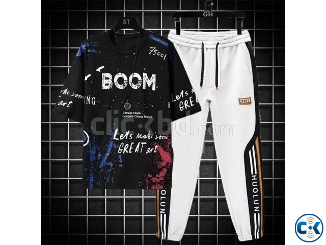 Premium Sportswear Casual Tracksuit Set large image 1