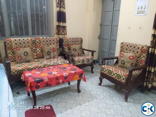 সোফা সেট ফুল large image 1