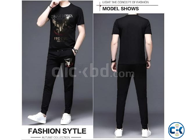 পণ্যের বিবরণ Trendy Mash T-Shirt Trouser Combo ফেব্রিক্সঃ large image 1
