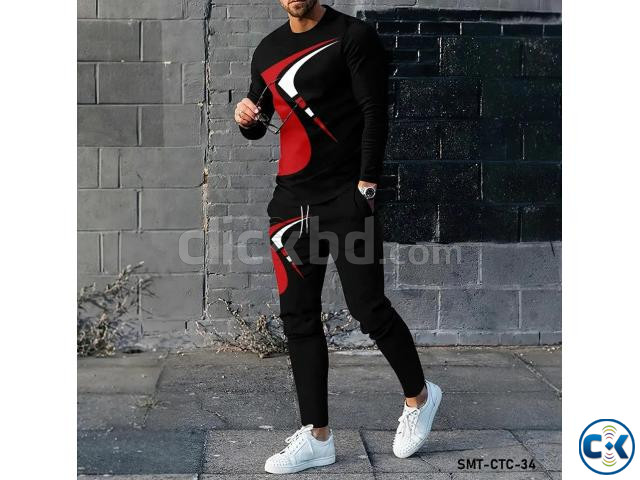 ফুল হাতা টিশার্ট এন্ড ট্রাউজার কম্ব সেট large image 2