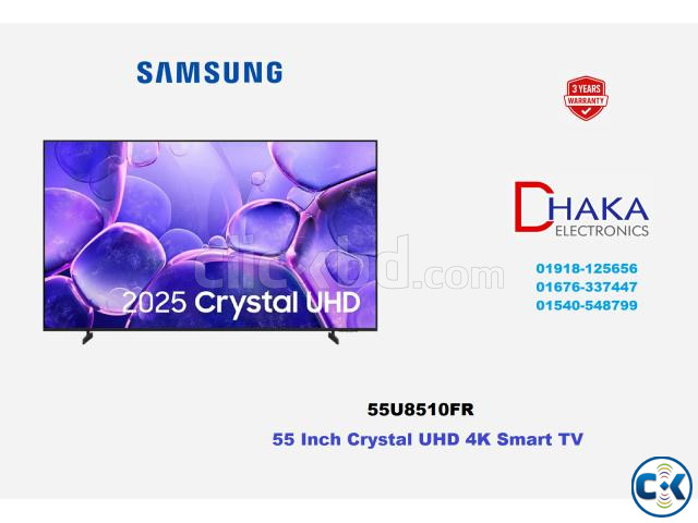 Samsung 55 inch U8510FR Crystal UHD 4K Smart TV Official large image 1