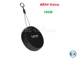 AR34 Mini Round Digital Voice Recorder 16GB LED Display
