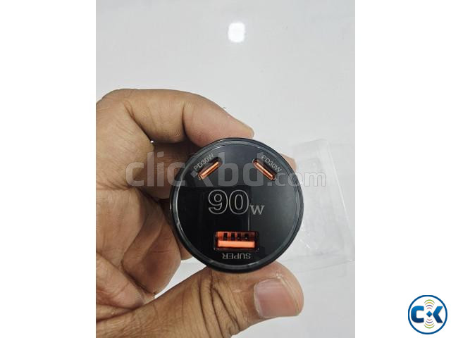90W Quick Car Charger 1 USB 2 Port Type-C large image 4