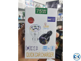75W Quick Car Charger 2 USB 4 Port Type-C
