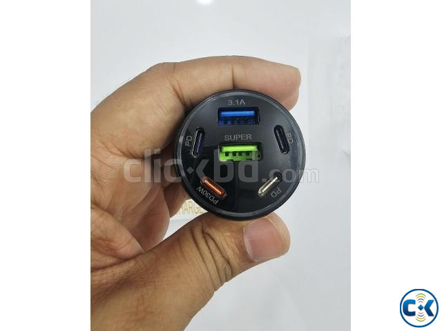 75W Quick Car Charger 2 USB 4 Port Type-C large image 4
