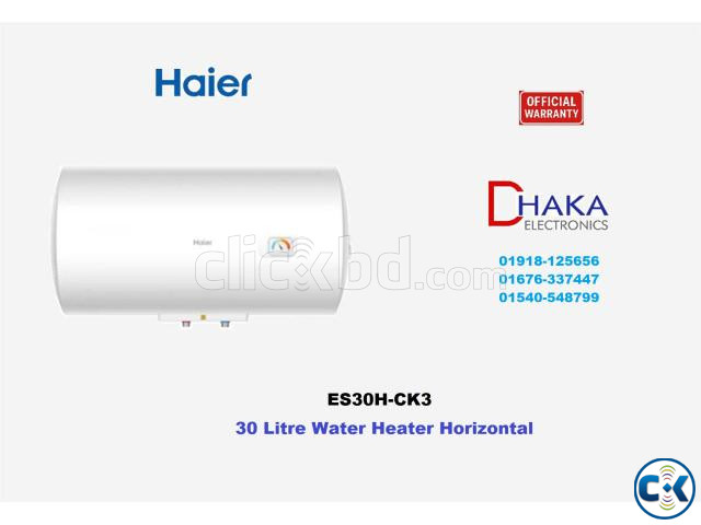 Haier ES30H-CK3 30 Litre Horizontal Water Heater Price BD large image 1