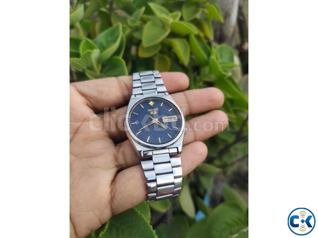 Seiko 5 Men s blue Dial Automatic Watch large image 1