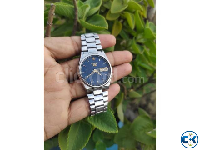 Seiko 5 Men s blue Dial Automatic Watch large image 2