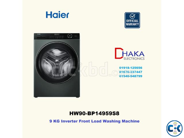 Haier HW90-BP14959S8 Front Load Washing Machine 9 KG large image 1
