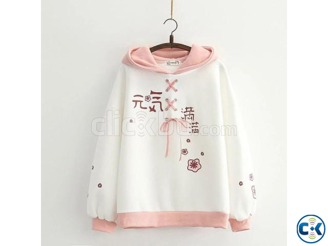 Premium winter ladies hoodie large image 2