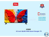 TCL 43 inch 43S5K QLED FHD Smart Google TV Official