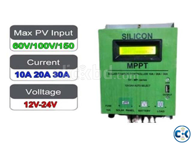 MPPT SOLAR charge CONTROLLER 30A with USB large image 1