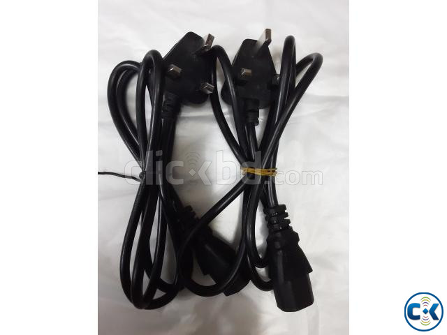 3-Pin 1.5 Meter Black Desktop Power Cable with Fuse large image 3