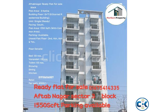 AFTABNAGAR READY FLATS AT 1550 SFT SALE large image 0
