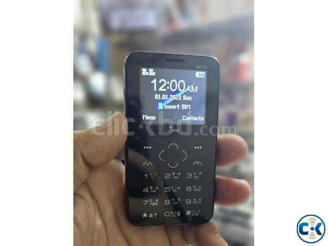 icon BD72 Mini Card Phone Dual Sim Black large image 3