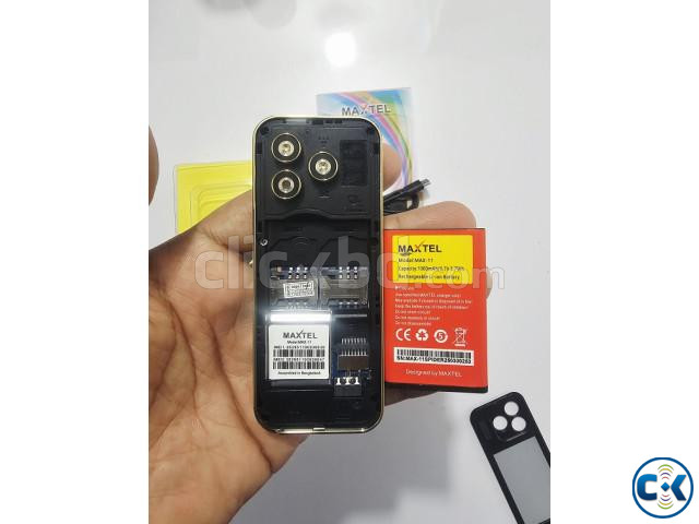 Maxtel Max11 Card Phone Dual Sim Gold large image 3