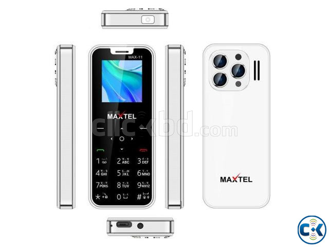 Maxtel Max11 Card Phone Dual Sim White large image 0
